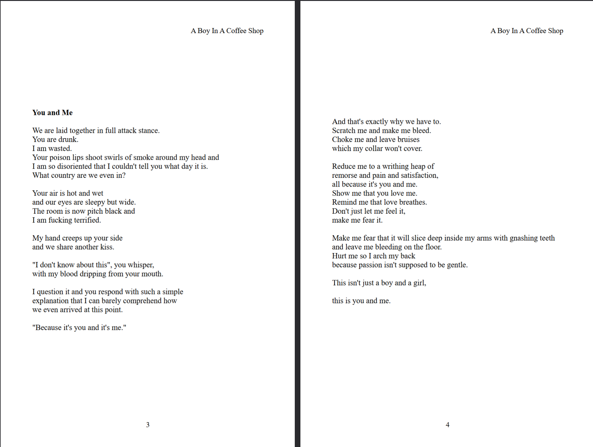 A Boy In A Coffee Shop (2018)